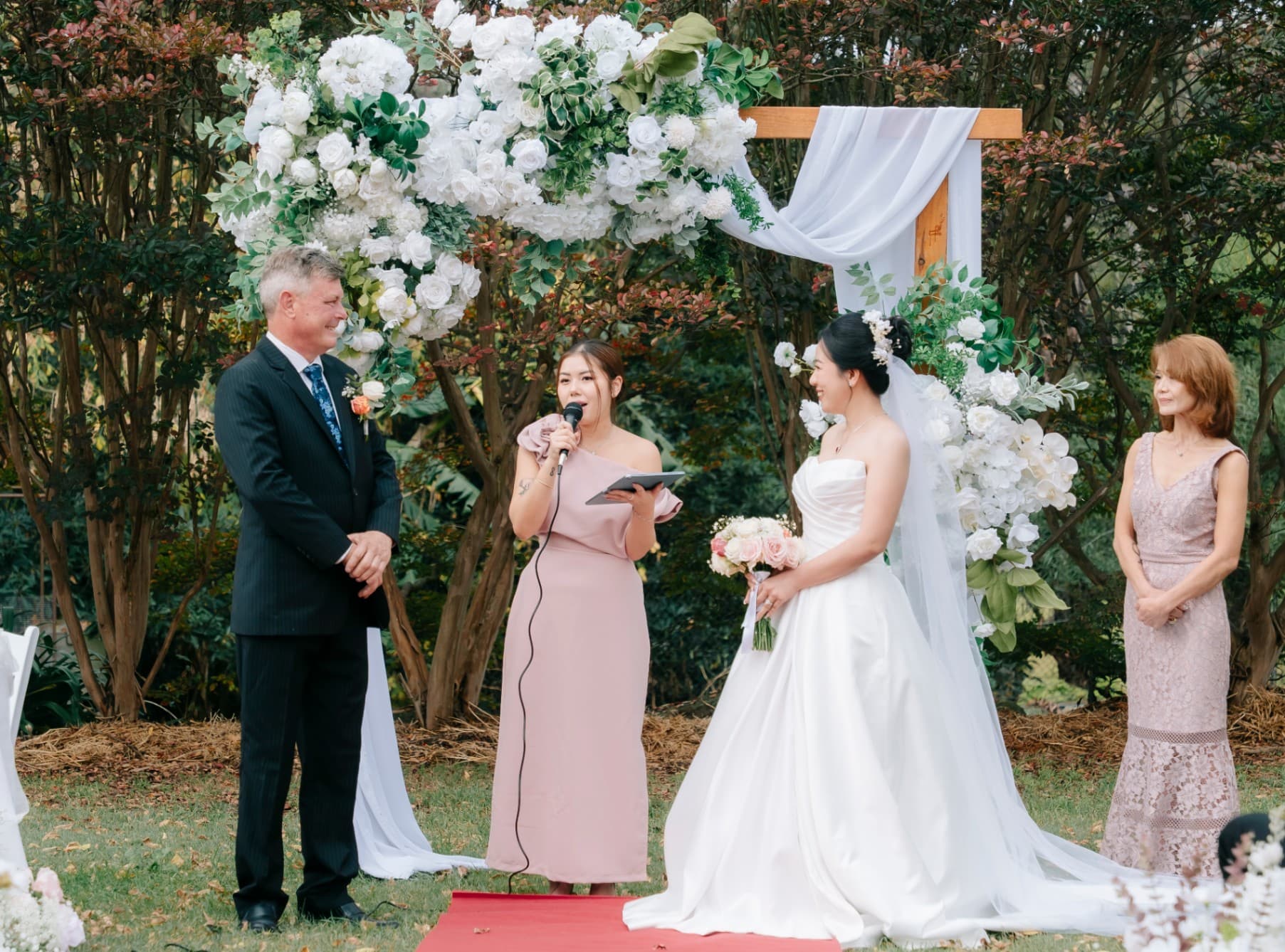 Celebrant and MC-ing for Cameron & Hue