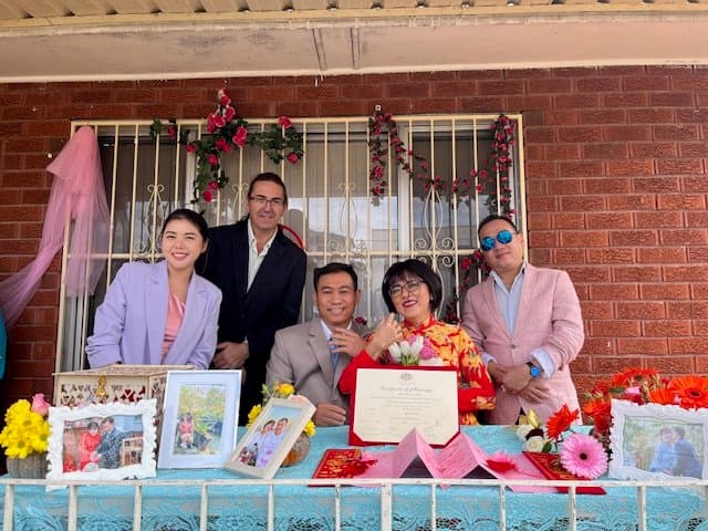 Celebrant for Jenny & Thai