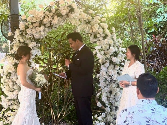 Celebrant for Wayne & Jamie