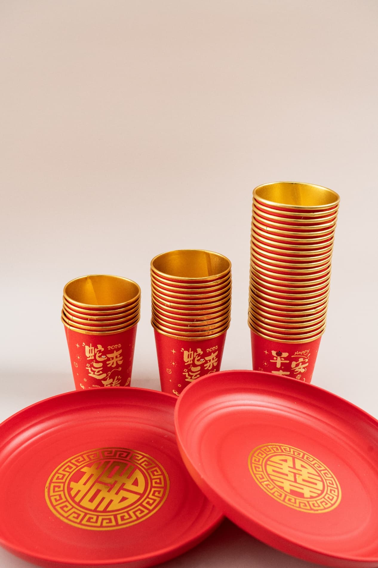 Tea Ceremony Disposable Red Cups